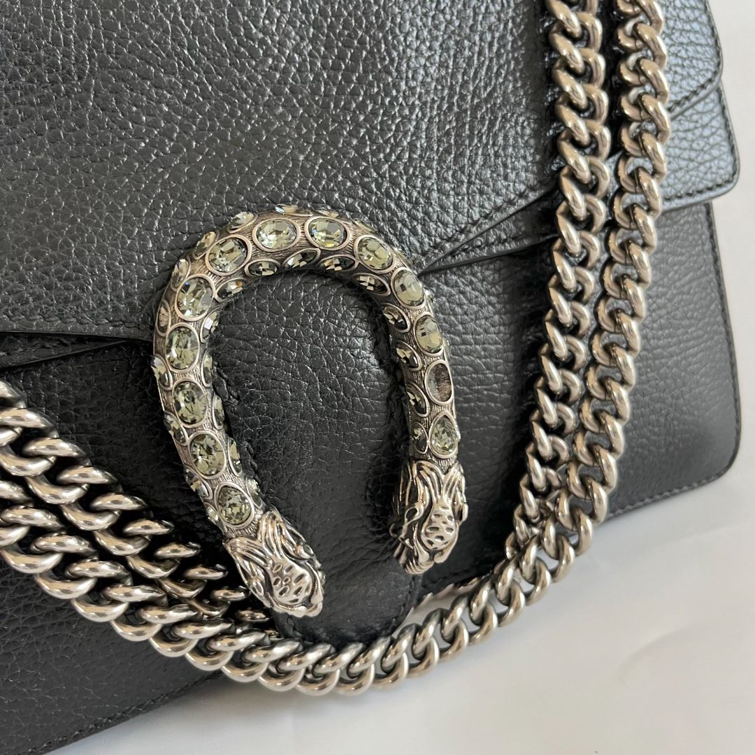 Gucci Black Dionysus Small Leather Bag