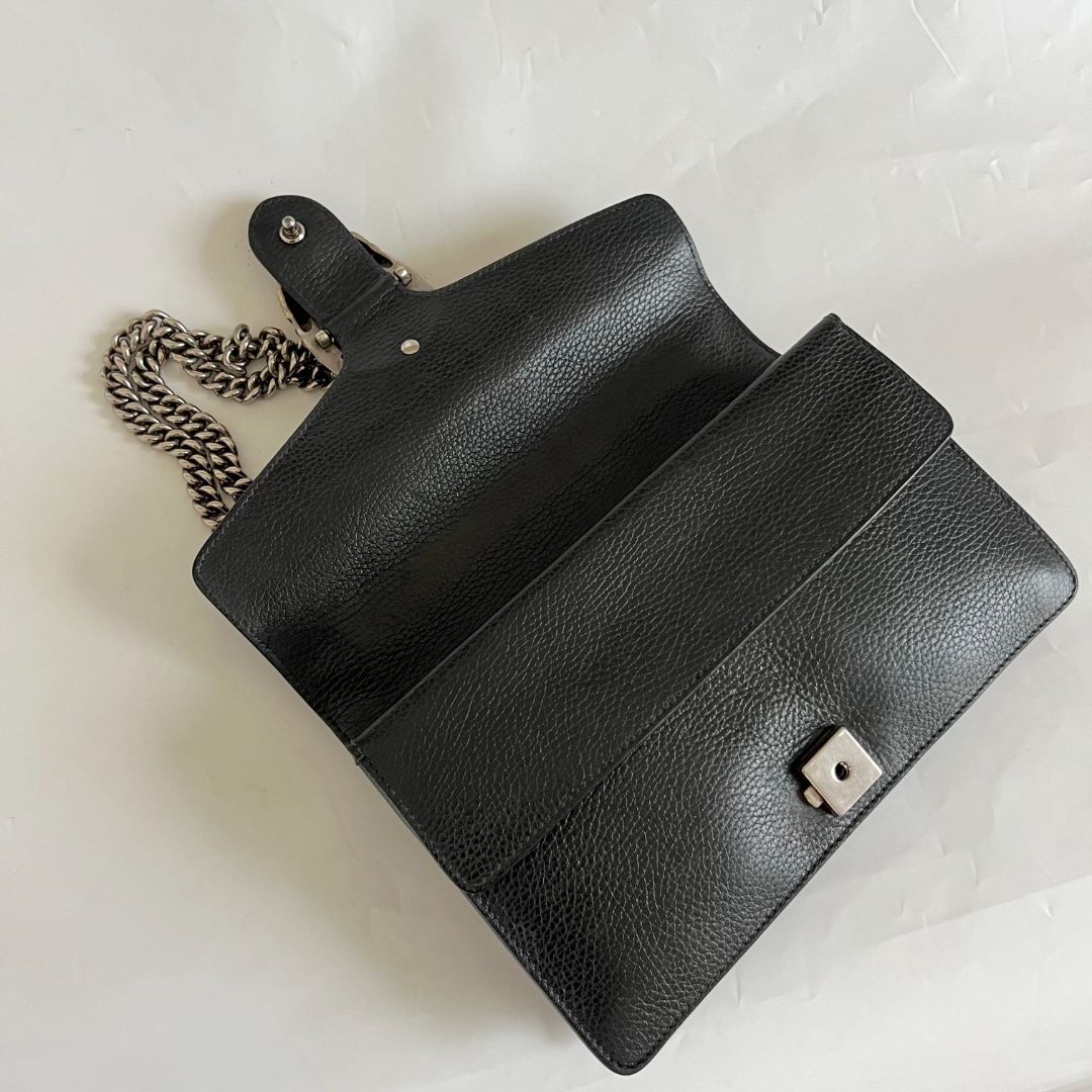 Gucci Black Dionysus Small Leather Bag