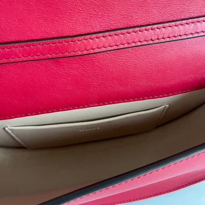 Chloé Red Crocodile Leather Nile Bracelet Minaudiere crossbody bag