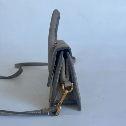 Jacquemus Suede Khaki Le Bambino Long Bag