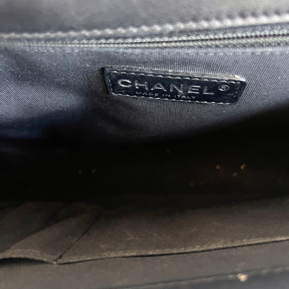 Chanel large two tone le boy bag