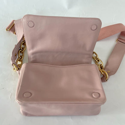 Miu Miu matelassé shoulder light pink bag