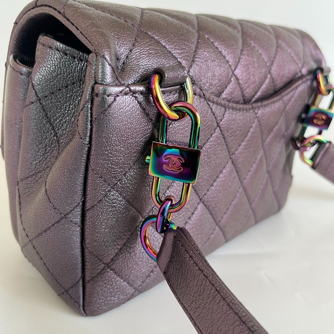 Chanel iridescent 5 in 1 Flap Bag