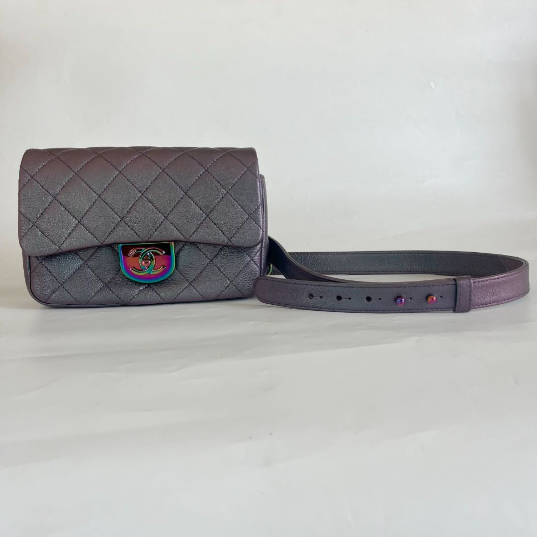 Chanel iridescent 5 in 1 Flap Bag