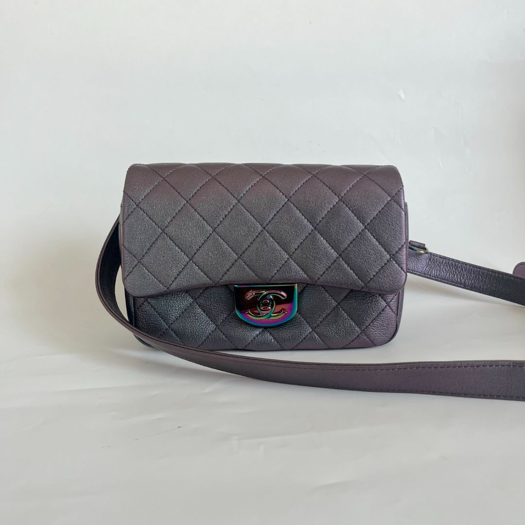 Chanel iridescent 5 in 1 Flap Bag