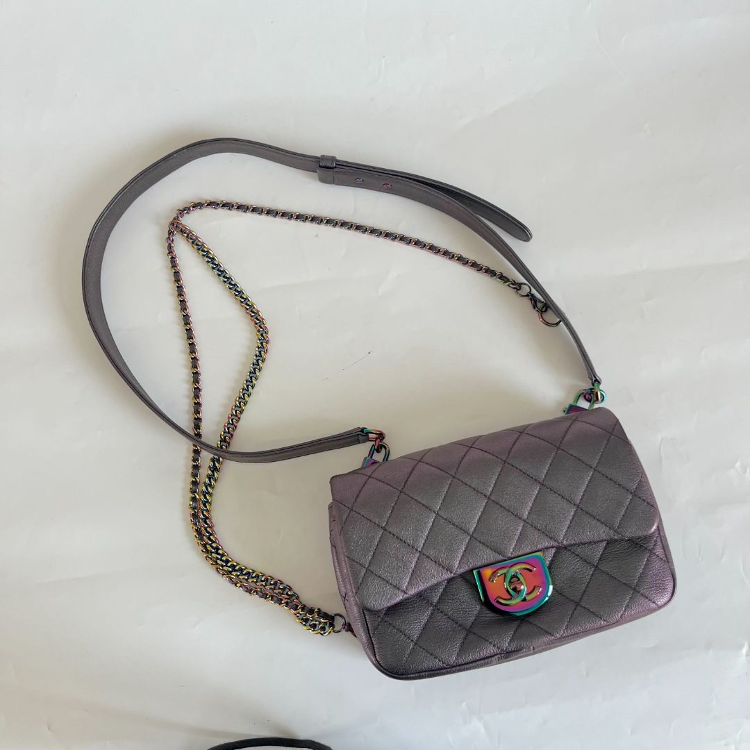 Chanel iridescent 5 in 1 Flap Bag