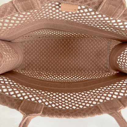 Dior Clay Embroidered Book Large Tote Bag