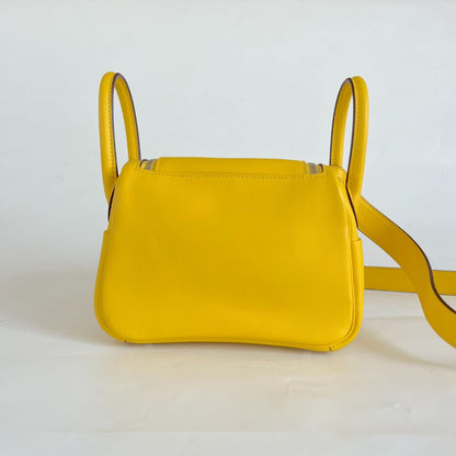 Hermès Mini Lindy Yellow Swift leather bag