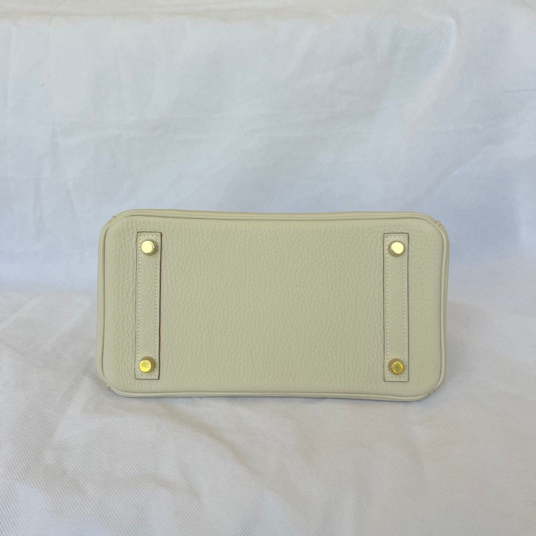 Hermes Birkin 25 Togo Craie GHW Bag