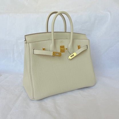 Hermes Birkin 25 Togo Craie GHW Bag