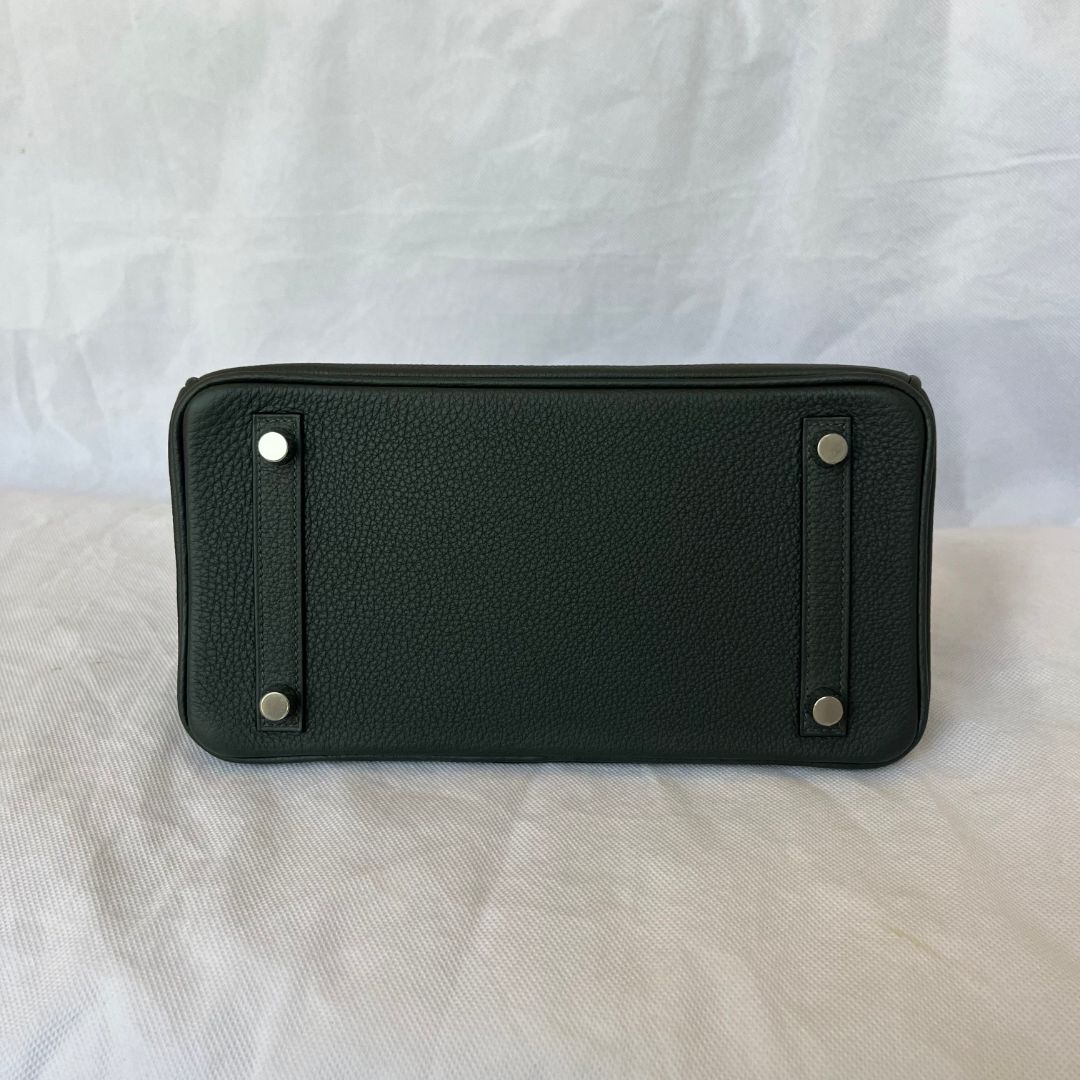 Hermes Birkin 25 Togo Vert Fonce PHW Bag