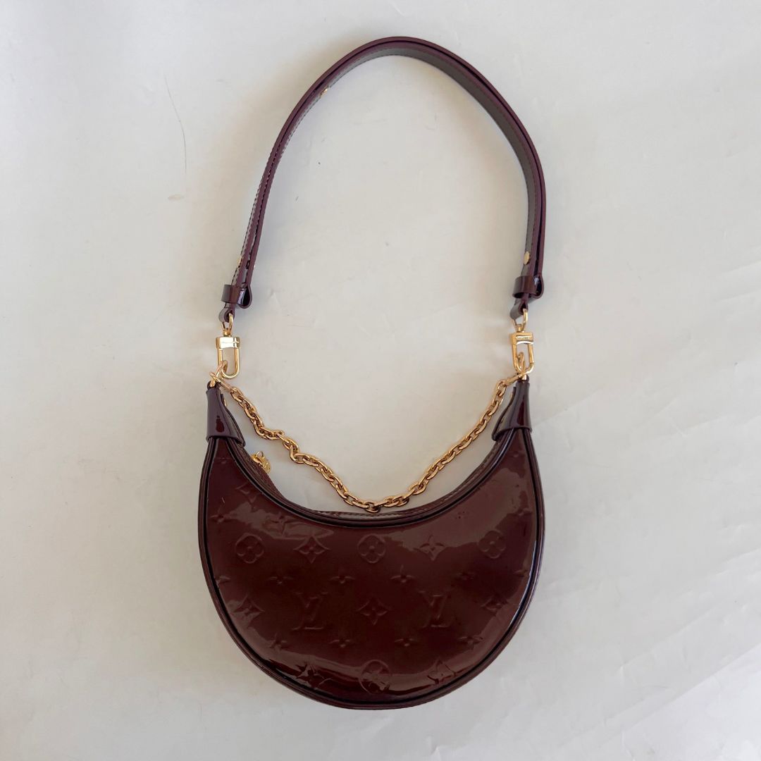 Louis Vuitton Burgundy Vernis Monogram Loop Shoulder Bag