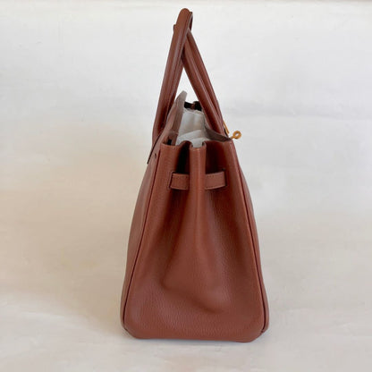 Hermès 35 Ardennes leather Gold