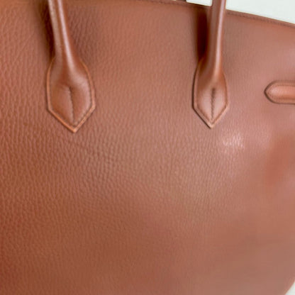 Hermès 35 Ardennes leather Gold