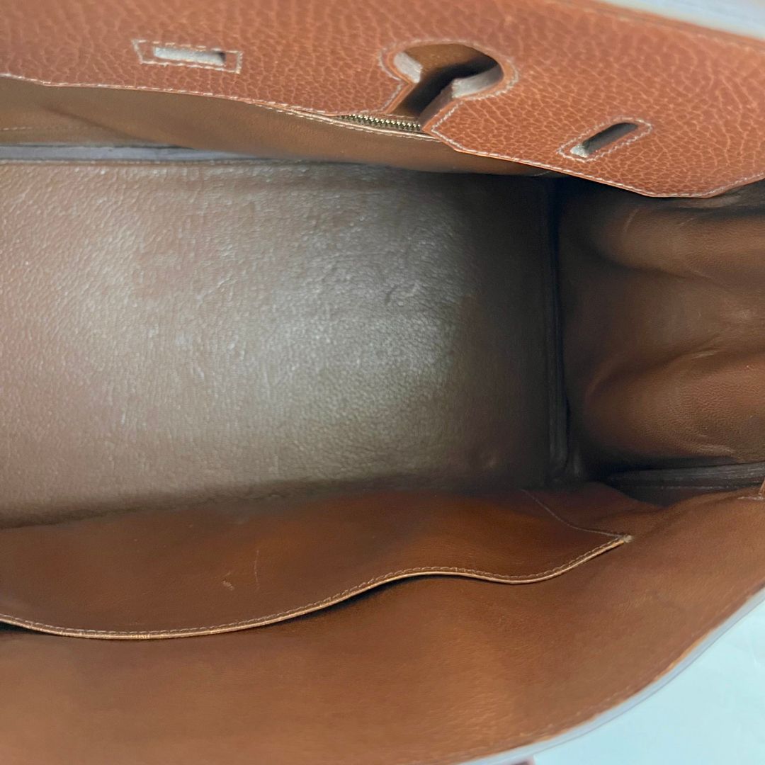 Hermès 35 Ardennes leather Gold