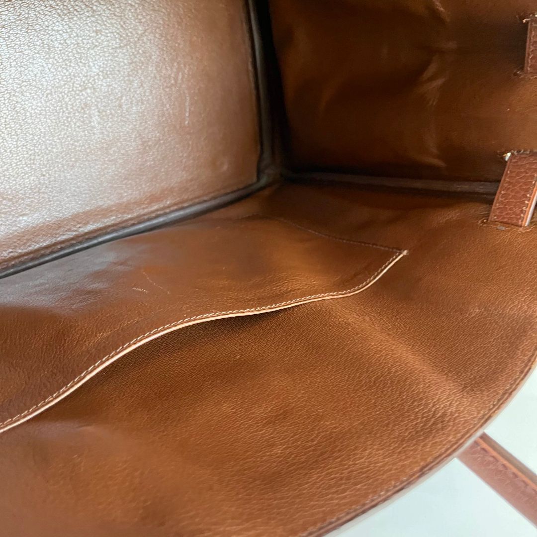 Hermès 35 Ardennes leather Gold