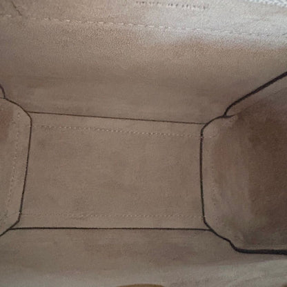 Celine Beige Pico Belt Satchel Bag