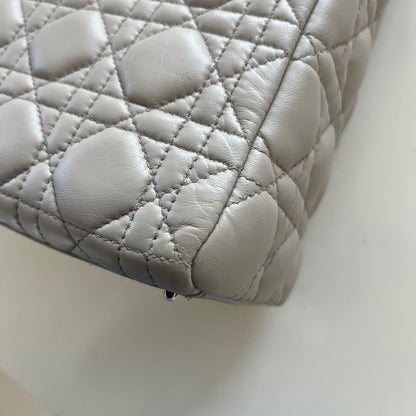 Christian Dior Medium Grey Lady Dior Bag