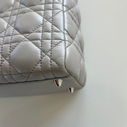 Christian Dior Medium Grey Lady Dior Bag