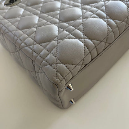 Christian Dior Medium Grey Lady Dior Bag