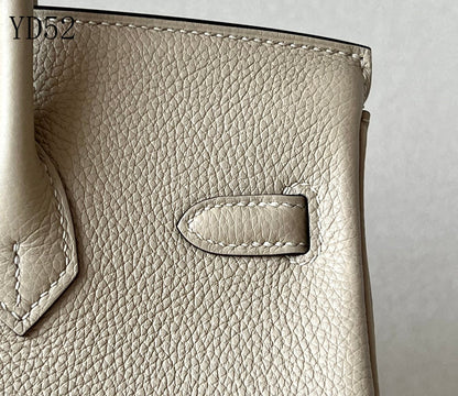 H BIRKIN 25 TOGO BEIGE SILVER HARDWARE 25CM