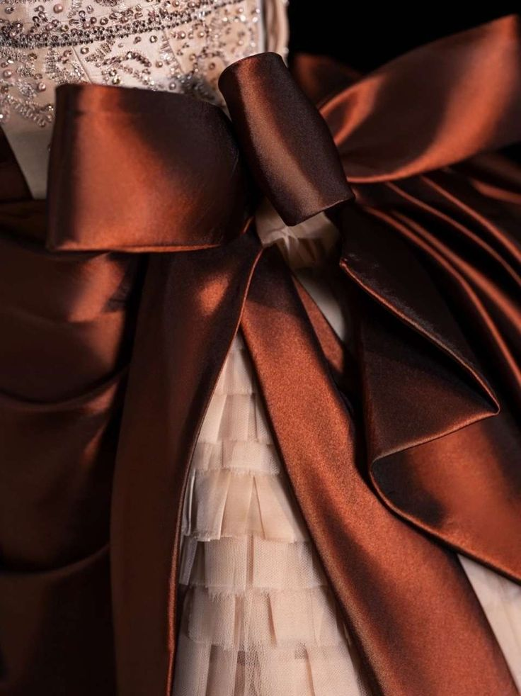 Vintage Strapless Satin Beaded  A Line Evening Dress Prom Gown S194