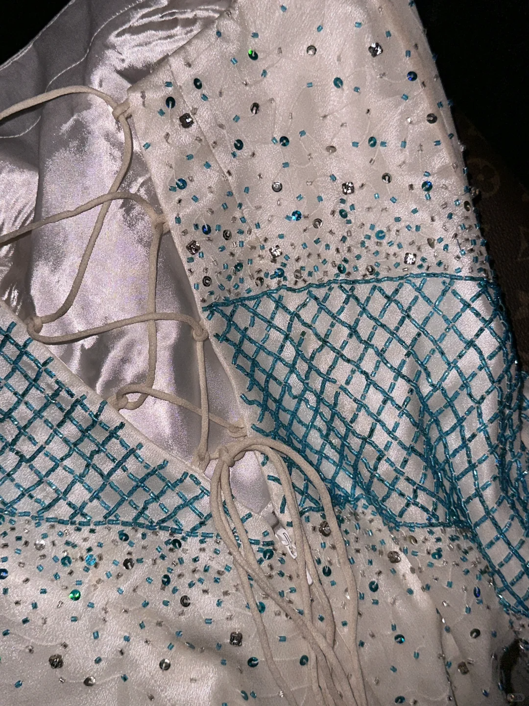 Vintage Mermaid Sweetheart Neck Beaded Layered Chiffon Tulle Long Prom Dress Evening Dress SH3080