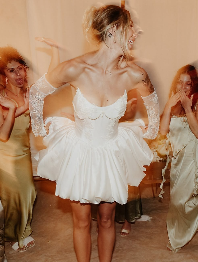 Cute A Line Strapless Appliques Pearls White Satin Short Homecoming Dress Birthday Dress SH2054