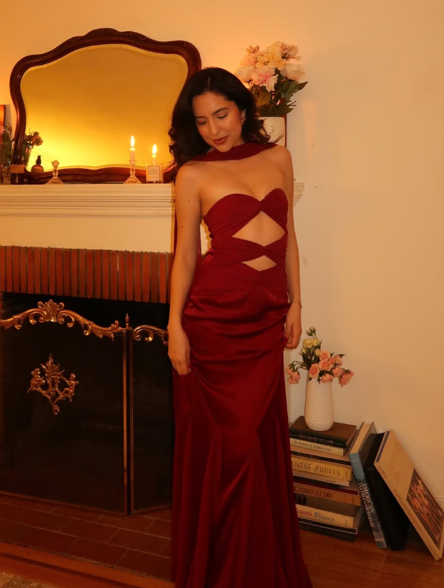 Sweet Strapless Satin A Line Prom Dress Long Party Evening Dress SH1562