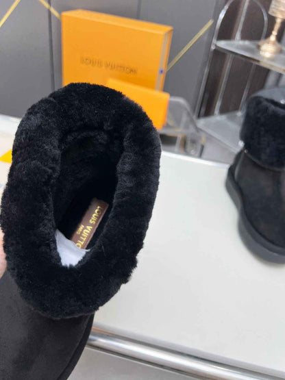 LOUIS VUITTON ASPEN PLATFORM ANKLE BOOT BLACK 1AC78O