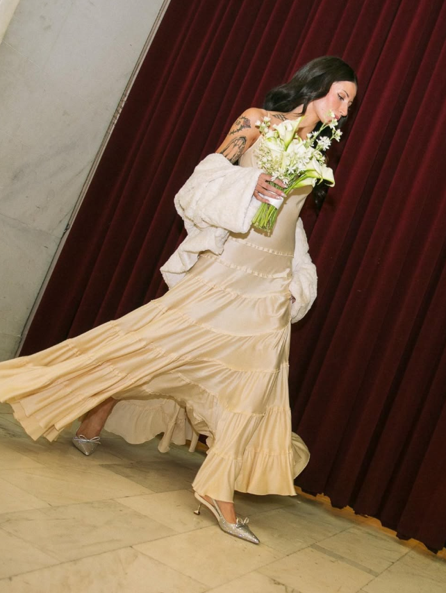 Simple A Line Spaghetti Strap Light Champagne Satin Evening Dress Party Dress SH2679