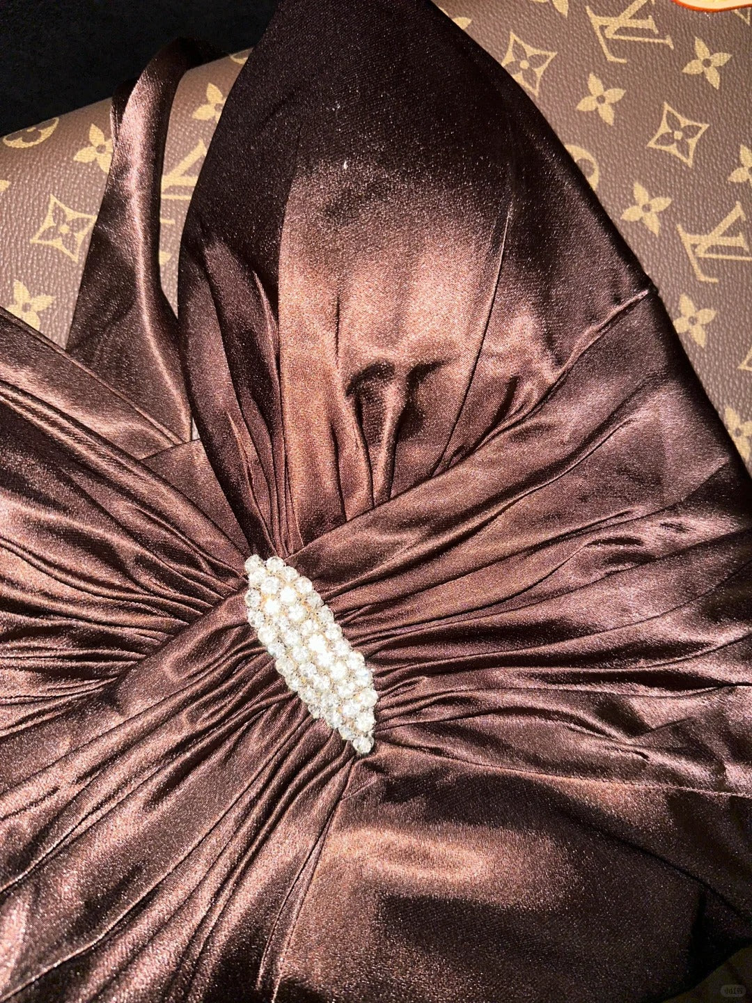 Brown Fashion Simple Elegant Long Satin Prom Dress Evening Dress Graduation Dress Party Dress gh4453