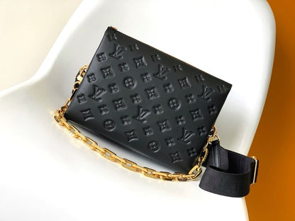 Louis Vuitton Monogram Black Coussin PM Bag M21260