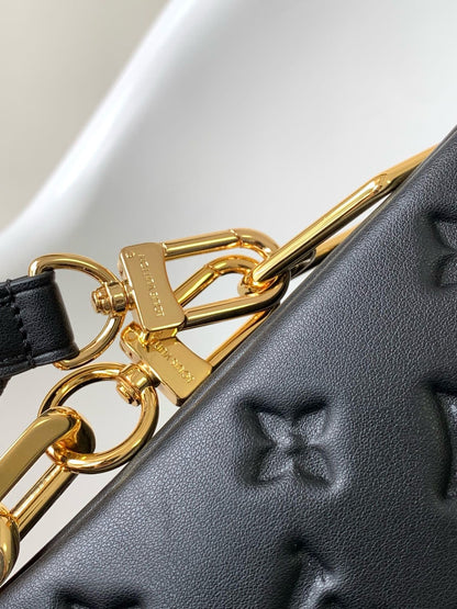 Louis Vuitton Monogram Black Coussin PM Bag M21260