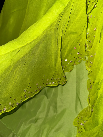 Stunning Mermaid Sweetheart Neck Beaded Chiffon Satin Prom Dress Evening Dress SH3180