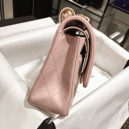 CHANEL Classic Double Flap Small Pink Lambskin