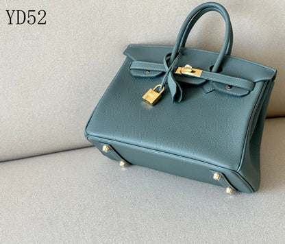 H BIRKIN 25 TOGO VERT ROUSSEAU  GOLD HARDWARE 25CM