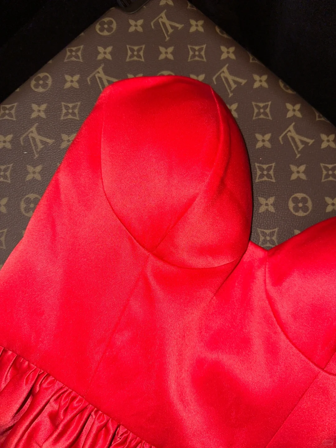 Simple A Line Sweetheart Neck Red Satin Long Prom Dress Evening Dress SH3106