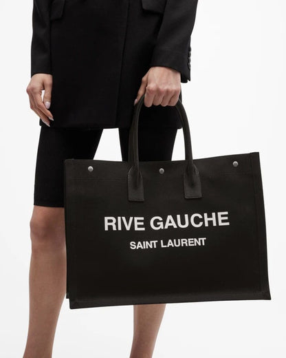 Saint Laurent Rive Gauche Tote Bag in Canvas