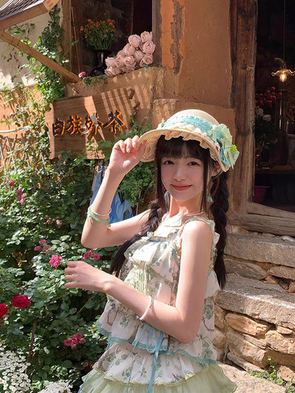 Vintage Ball Gown 2 Pieces Summer Holiday Dresses 16th Birthday Dress Lolita Dress Birthday Outfits W1009