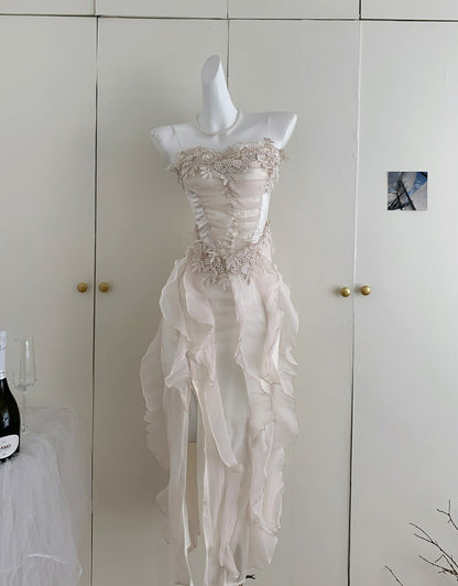 Cute A Line Spaghetti Straps Layers Summer Dress Holiday Party Outfits For Girls DP1399