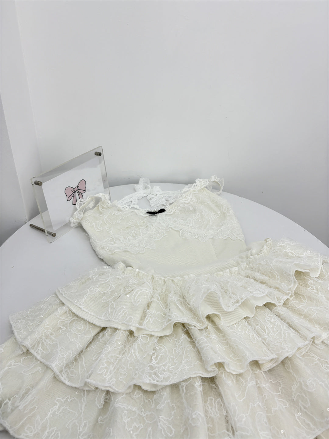 Cute Spaghetti Straps Ballet Skirt Ruffles Summer Dress Holiday Party Outfits For Women DP0091