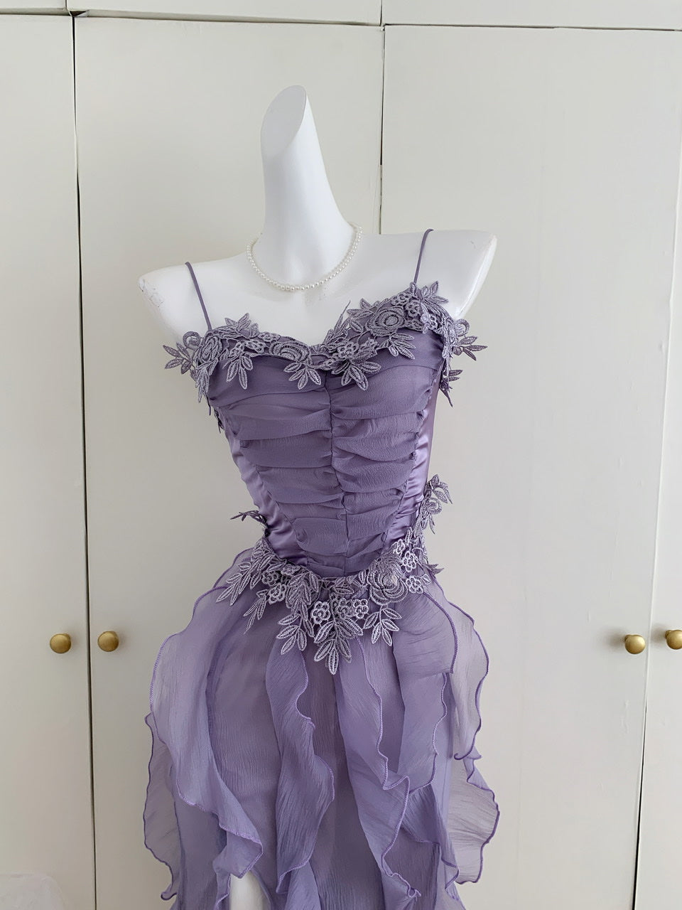 Cute A Line Spaghetti Straps Layers Summer Dress Holiday Party Outfits For Girls DP1399