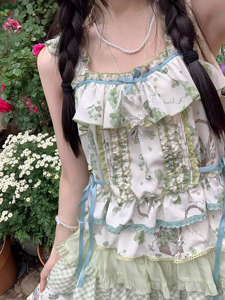 Vintage Ball Gown 2 Pieces Summer Holiday Dresses 16th Birthday Dress Lolita Dress Birthday Outfits W1009