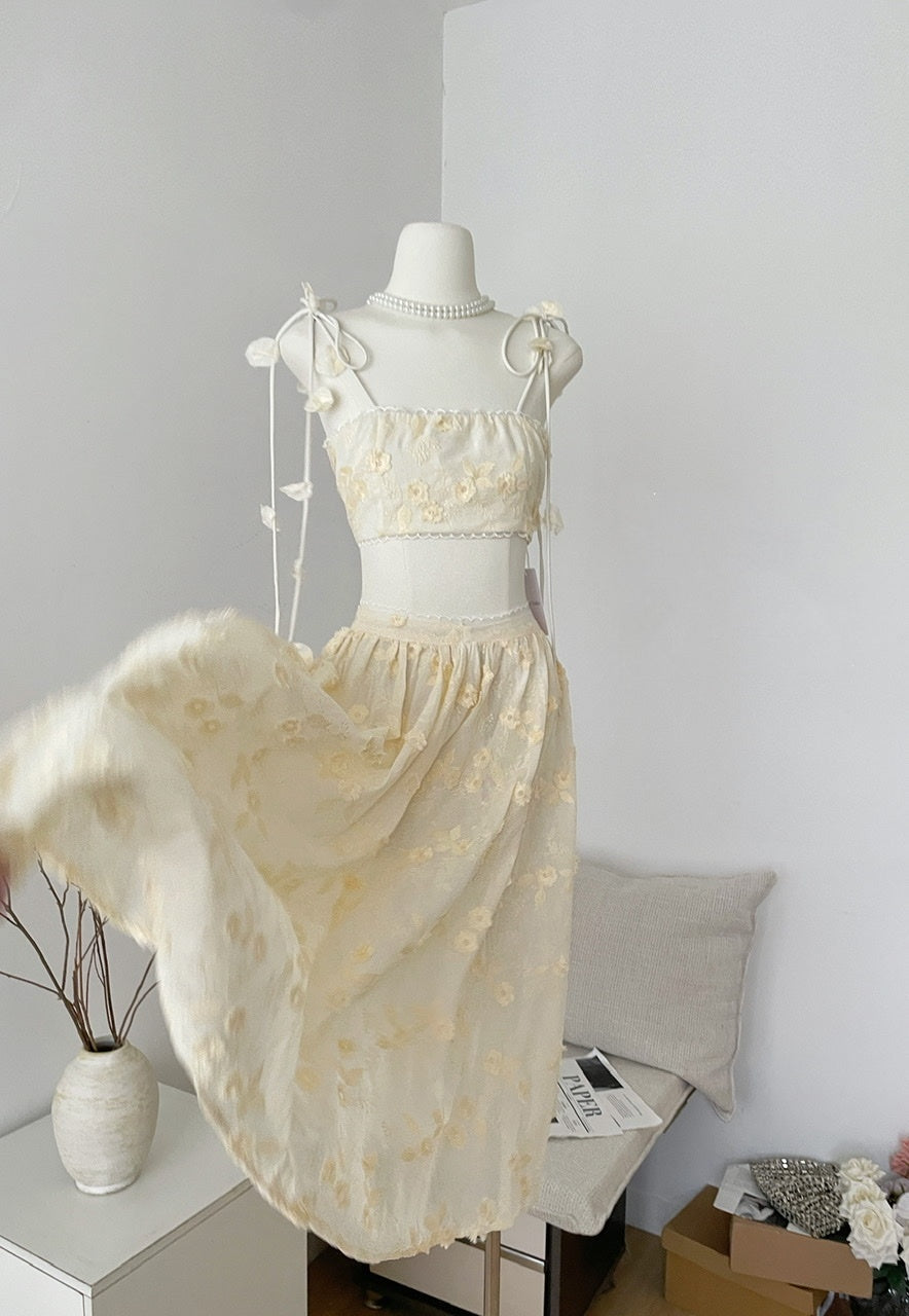 Sexy A line Spaghetti Straps 2 Pieces Summer Dress Holiday Dresses Party Birthday Outfits For Women DP0124