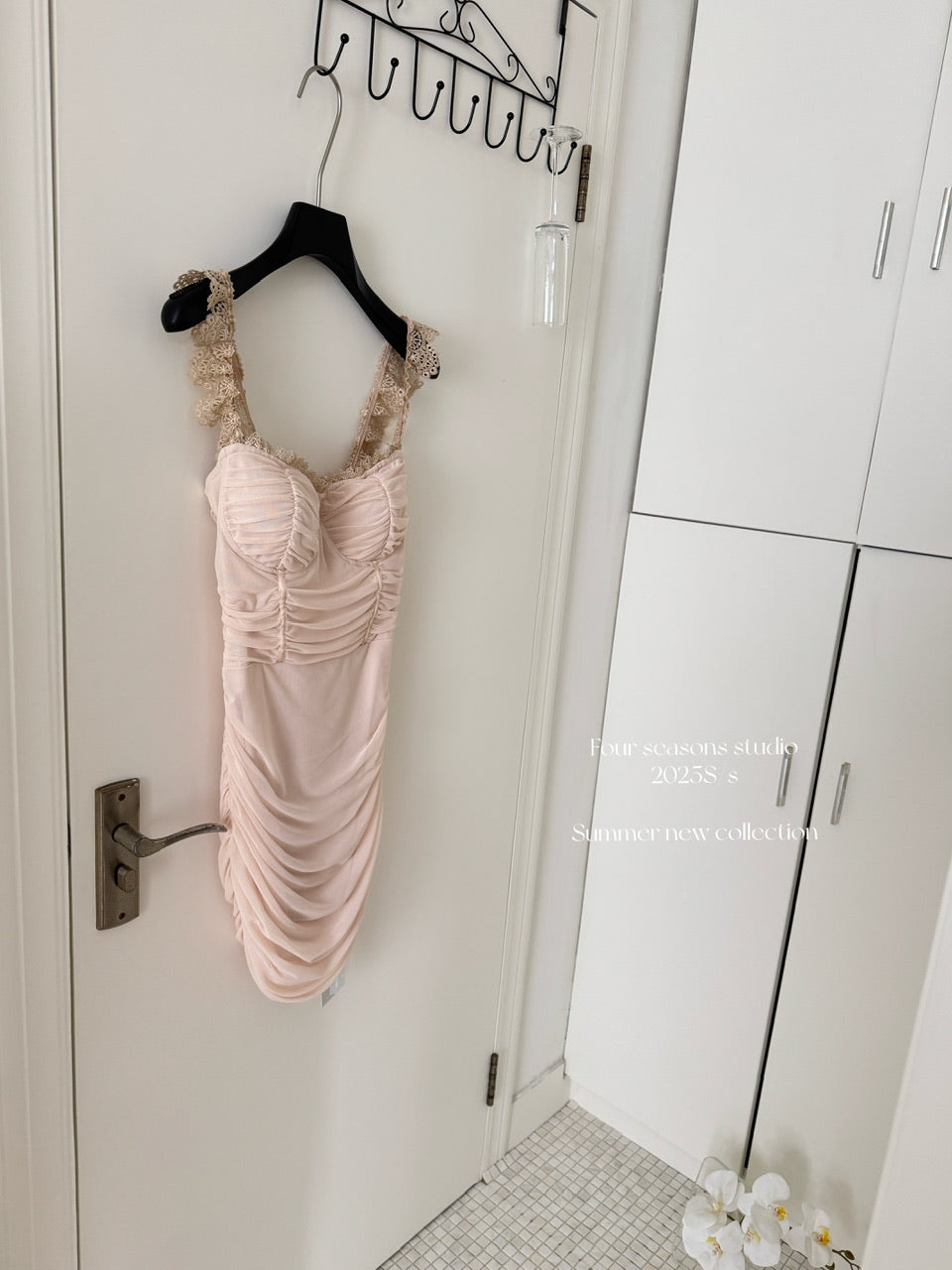 Cute Sheath Sweetheart Floral Pink Short Summer Dress Holiday Party Birthday Outfits DP0141