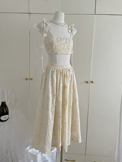 Sexy A line Spaghetti Straps 2 Pieces Summer Dress Holiday Dresses Party Birthday Outfits For Women DP0124