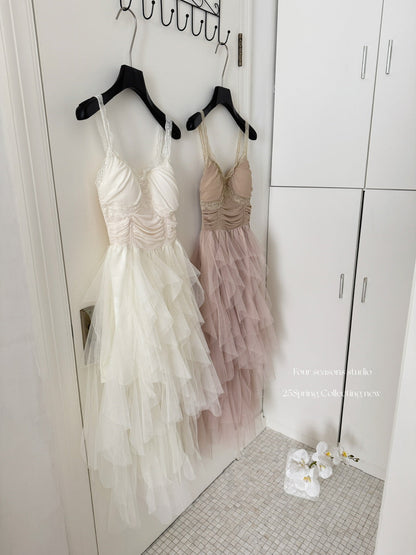 Cute A Line Straps Lace Ruffles Summer Dress Holiday Party Outfits For Girls DP0134