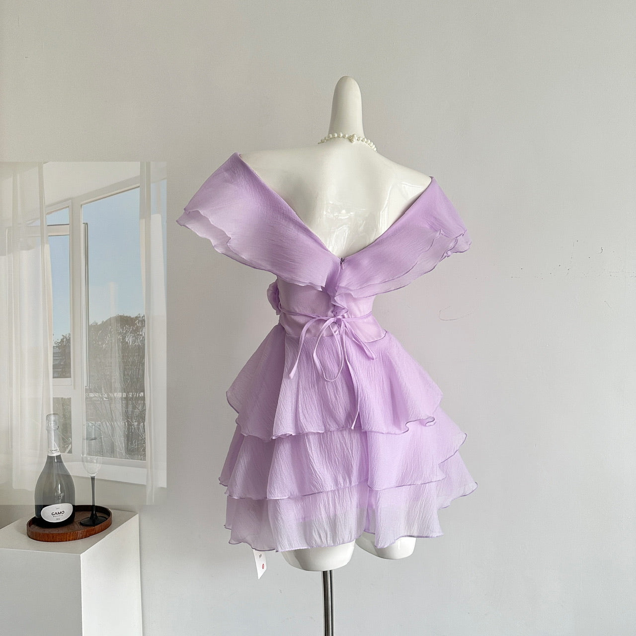 Cute A Line V Neckline Layers Summer Dress Holiday Party Outfits For Girls DP0154