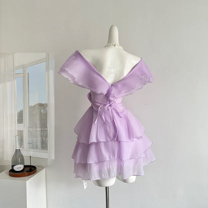 Cute A Line V Neckline Layers Summer Dress Holiday Party Outfits For Girls DP0154